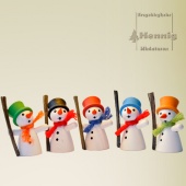 Schneemann 4,5cm orange