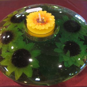 Teelichthalter Sonnenblume