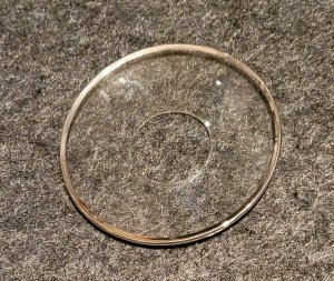 Glasmanschette mit Goldrand 25er groß