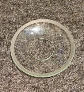 Glasmanschette mit mattierten Rand 25er groß