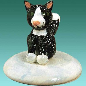 Winter - Katze schwarz 2,5cm