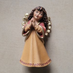Engel schützend 8,5cm color Goldrand - Auslaufartikel