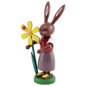 Häsin mit Blume 9cm