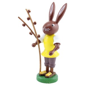 Hase mit Weidenkätzchen 9cm