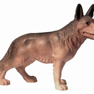 Schäferhund für 12cm Krippe natur, 5cm