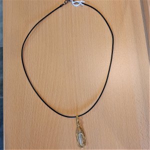Kette mit Aquamarinanhänger 45cm