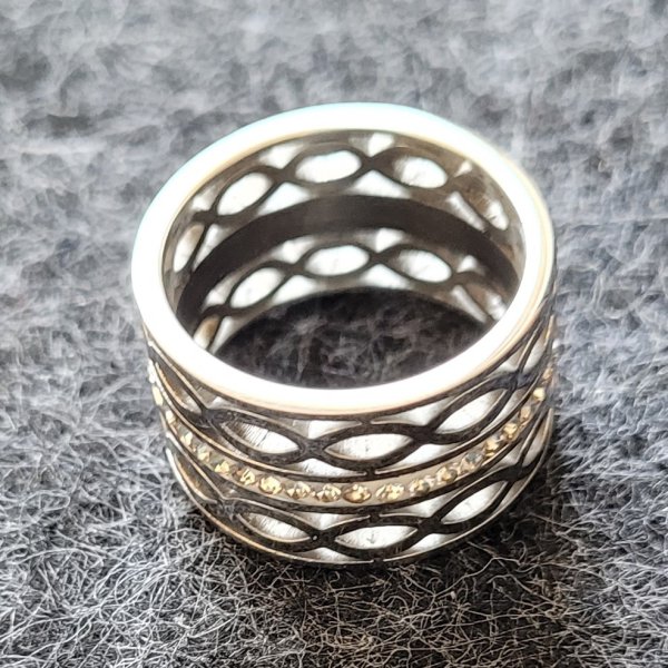 Edelstahlring Gr. 7