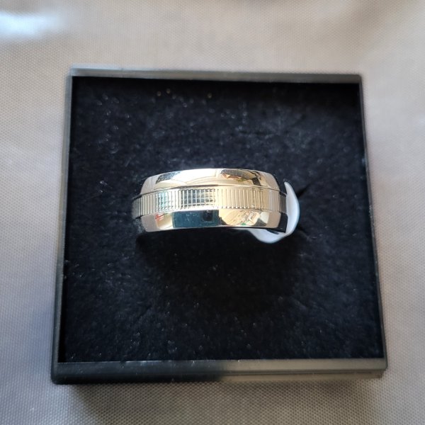 Edelstahl Bandring Gr. 6
