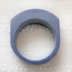 Holzring jeansblau Gr. 8