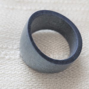 Holzring jeansblau Gr. 8
