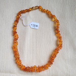 Bernstein-Nuggetskette 44cm