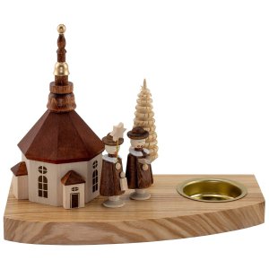 Teelichthalter - Kirche mit Kurrende