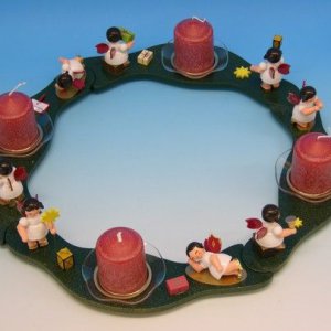 Tischadventskranz 4tlg. Set grün