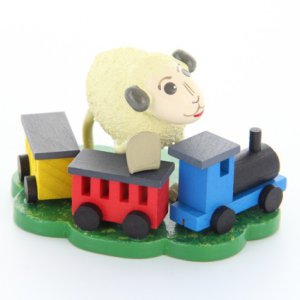 Schaf ″Bähnli″ mit Eisenbahn