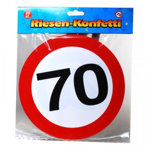 Riesen-Konfetti ″70″