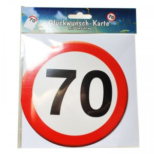 Glückwunsch-Karte ″70″