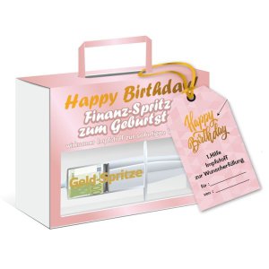 Geldspritze ″Happy Birthday″