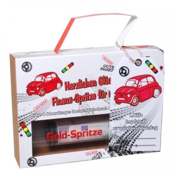 Geldspritze "Führerschein"