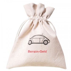 Jute-Beutel "Benzin-Geld"