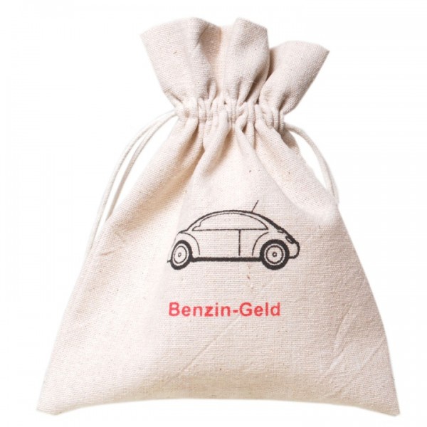 Jute-Beutel "Benzin-Geld"