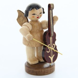 Engel stehend mit Cello, natur
