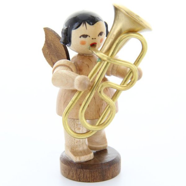 Engel stehend mit Tuba, natur