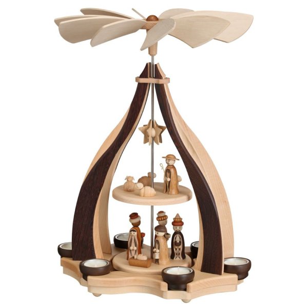 Pyramide - Christi Geburt - natur 47,5cm