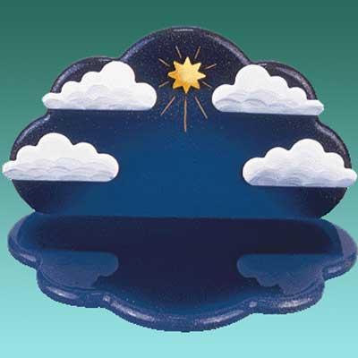 Engelwolke - stehend/hängend, 23x14x14 cm