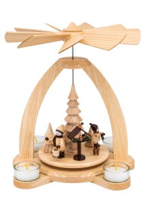 Teelichtpyramide Vogelfütterung 25cm