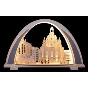 LED-Schwibbogen, New Line, ″Dresdener Frauenkirche″ 53cm