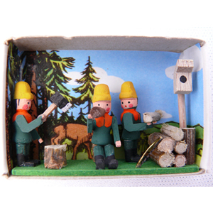 Zündholzschachtel ″Holzfäller″
