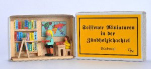 Zündholzschachtel ″Bücherei″