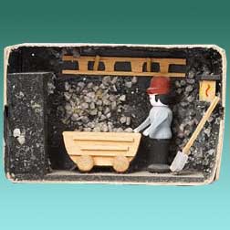 Zündholzschachtel "Bergwerk"