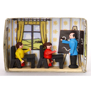 Zündholzschachtel ″Schule/Lehrer″