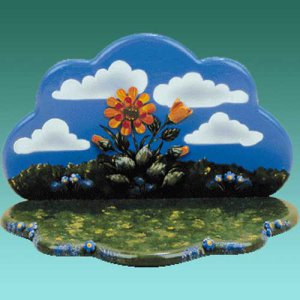 Wiese mit Himmel, 23x16x15cm