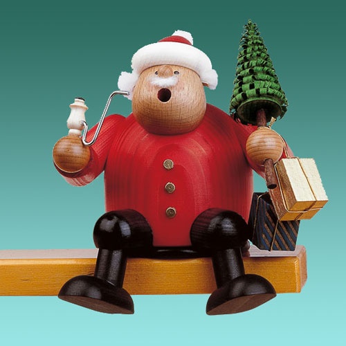 Kantenhocker "Weihnachtsmann" Baum und Geschenke